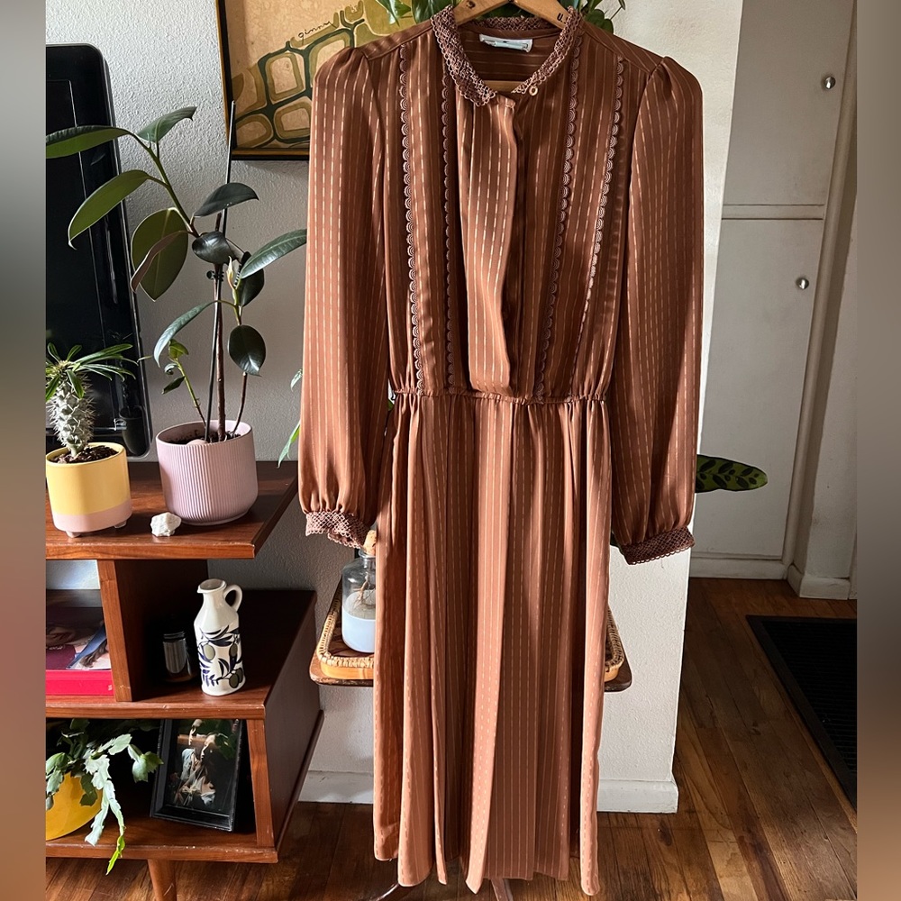 Jonathan Martin burnt orange dress
